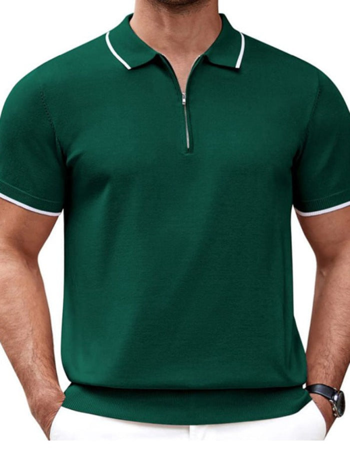 SHOPIQAT New Style Zipper Sweater Casual Business Polo Shirt - Premium from shopiqat - Just $11.750! Shop now at shopiqat